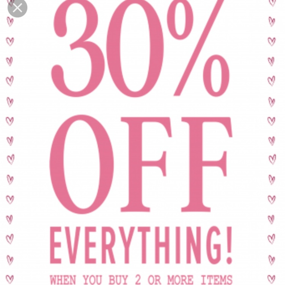 30% off when you buy 2 or more items
